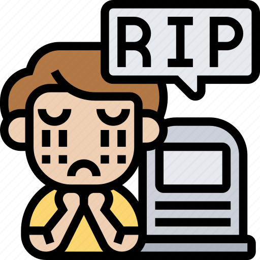 Rip, rest, peace, tombstone, mourning icon - Download on Iconfinder