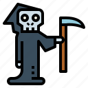 reaper, skeleton, grim, character, death