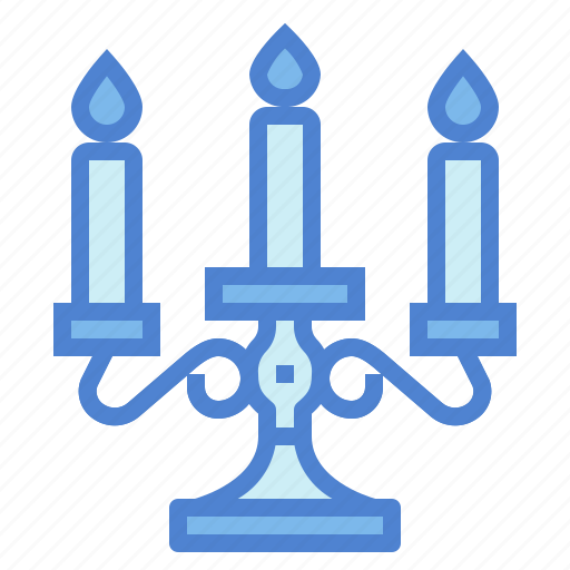 Candlestick, flame, candelabra, decoration, tribute icon - Download on Iconfinder