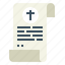 sermon, church, paper, speech, cross