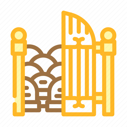 Entrance, gate, cemetery, funeral, dead, ceremony, urn icon - Download on Iconfinder