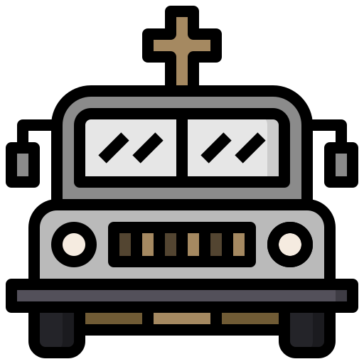 Automobile, car, cultures, funeral, hearse, transportation, vehicle icon - Free download