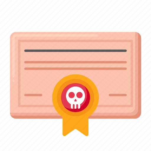 Death, certificate, document icon - Download on Iconfinder