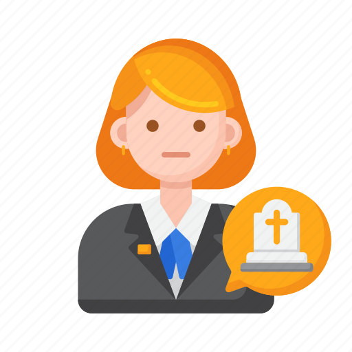 Funeral, director, female icon - Download on Iconfinder