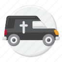 hearse, car, funeral, vehicle