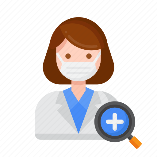 Medical, examiner, female icon - Download on Iconfinder