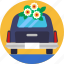 vehicle, transport, services, flowers, death, car, funeral 