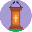 pulpit, speech, church, services, announce, service, funeral 