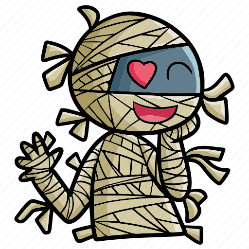 Mummy, egypt, ghost, halloween, horror, character, scary illustration - Download on Iconfinder