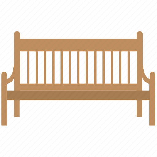 Garden furnishings, lawn bench, outdoor furniture, park bench, wooden bench icon - Download on Iconfinder