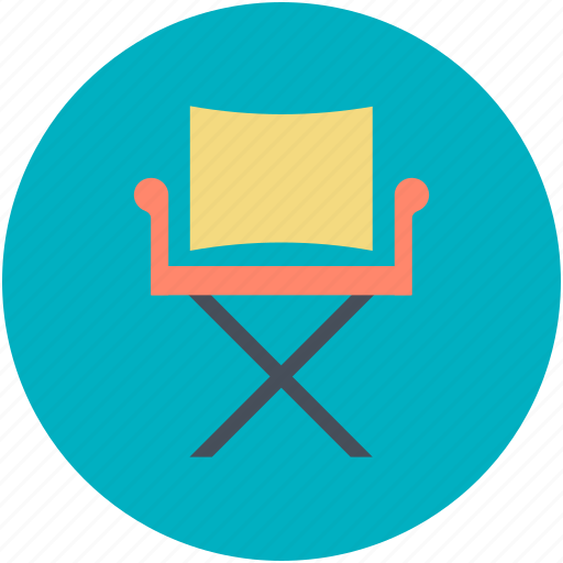 Director chair, folding chair, furniture, outdoor furniture, studio chair icon - Download on Iconfinder