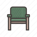 chair, green, furniture, interior, seat
