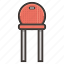 chair, kitchen, red, furniture 