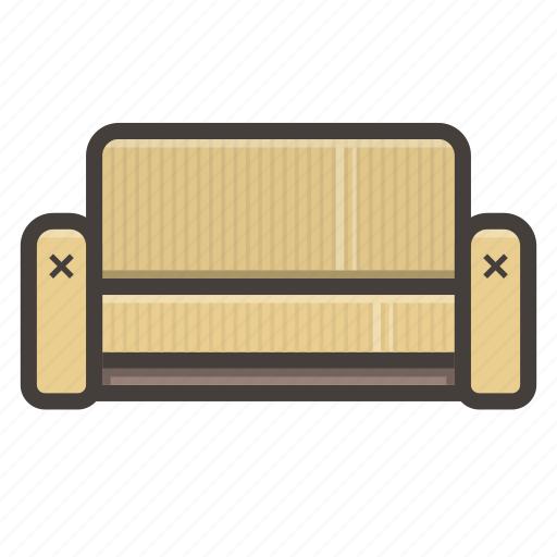 Sofa, yellow, couch, furniture icon - Download on Iconfinder