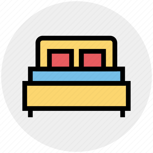Bed, double bed, furniture, hotel, house, interior, twin icon - Download on Iconfinder