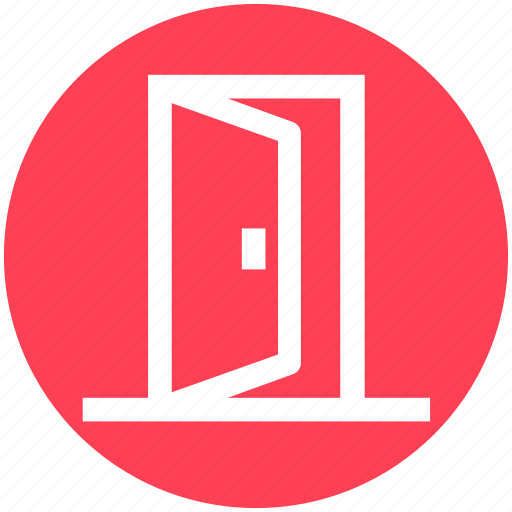Door, enter, exit, log out, logout, open, sign out icon - Download on Iconfinder