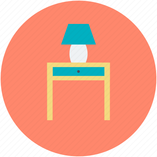 Bedside table, furniture, interior decoration, interior furniture, table icon - Download on Iconfinder