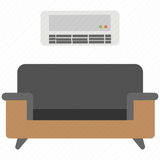 Air conditioned living room, home interior, living room, living room interior, modern living room icon - Download on Iconfinder