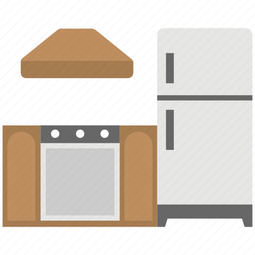 Fridge next to stove, kitchen, modern kitchen, modern kitchen decor, modern kitchen interior icon - Download on Iconfinder