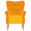 furniture, flate, armchair, chair, single, sofa, household 