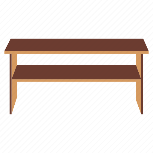 Furniture, flate, household, modern, table, wood, contemporary icon - Download on Iconfinder