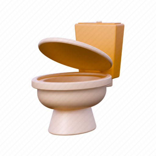 Toilet, wc, bathroom, cleaning, water 3D illustration - Download on Iconfinder