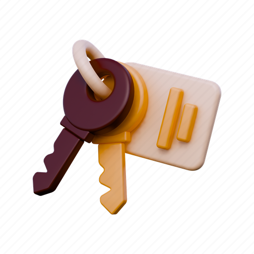 Home key, key, safety, security, lock, unlock, safe 3D illustration - Download on Iconfinder