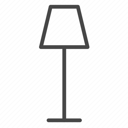 Furniture, room, lamp, stand, floor lamp, reading lamp, light icon - Download on Iconfinder