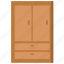 closet, furniture, cupboard, wardrobe, cabinet 