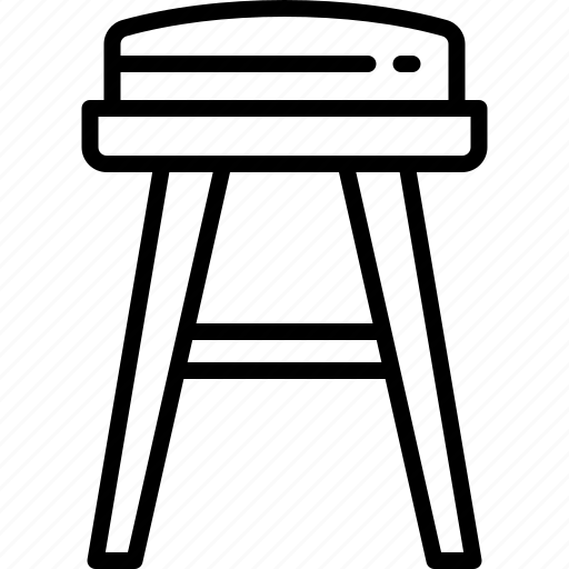 Stool, chair, furniture, seat, beige icon - Download on Iconfinder