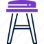 stool, chair, furniture, seat, beige 