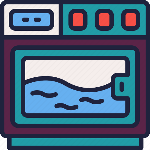 Washing, machine, laundry, clear, household icon - Download on Iconfinder