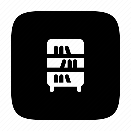 Bookcase, bookshelf, shelf, storage, library icon - Download on Iconfinder