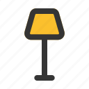 lamp, night, stand, furniture, and, household, home, decoration