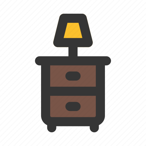 Night, stand, table, lamp, drawer, furniture icon - Download on Iconfinder