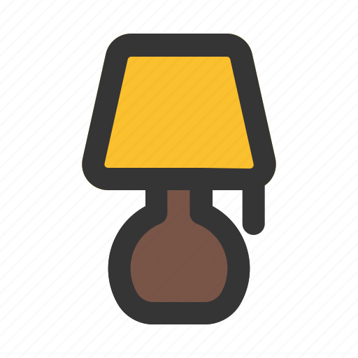 Table, lamp, desk, illumination, furniture, and, household icon - Download on Iconfinder
