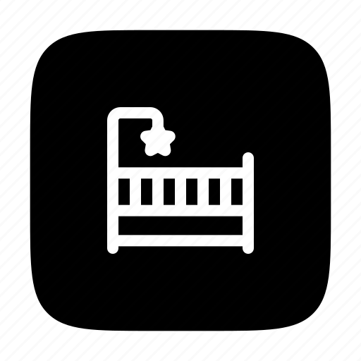 Crib, baby, bed, kid, and icon - Download on Iconfinder