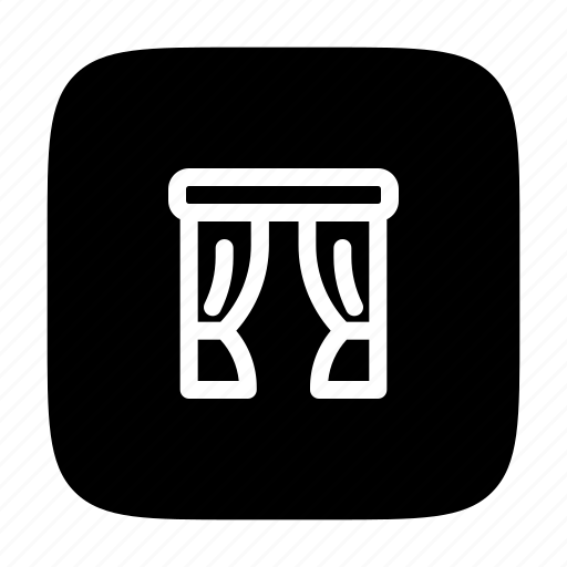 Curtain, window, curtains, decoration, furniture, and, household icon - Download on Iconfinder