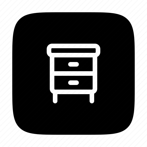 Dresser, drawer, cabinet, interior, design, furniture, and icon - Download on Iconfinder