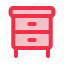 dresser, drawer, cabinet, interior, design, furniture, and, household 
