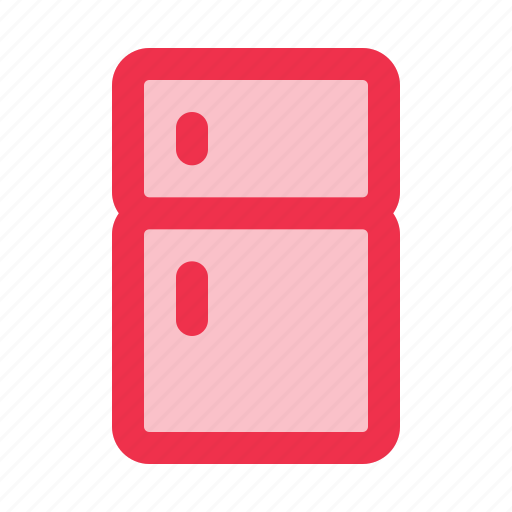 Fridge, refrigerator, kitchen, cold, furniture, and, household icon - Download on Iconfinder