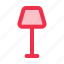 lamp, night, stand, furniture, and, household, home, decoration 