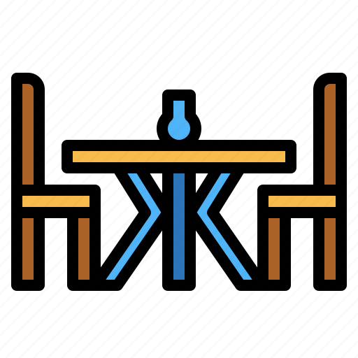 Chairs, dinner, eating, restaurant, table icon - Download on Iconfinder