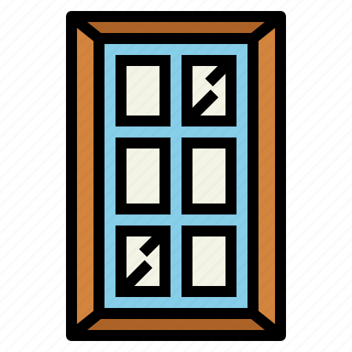 Decoration, glass, home, window icon - Download on Iconfinder