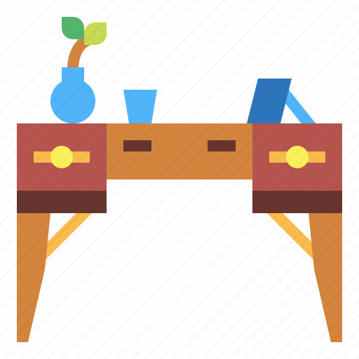 Desk, furniture, office, table icon - Download on Iconfinder