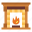 chimney, fireplace, living, room, warm 