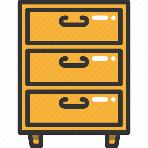 Data, document, drawer, nightstand, save icon - Download on Iconfinder