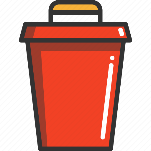 Bucket, cleaning, housekeeping, trash can icon - Download on Iconfinder