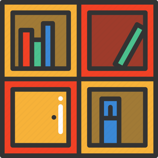 Book, bookmark, rack, shelves icon - Download on Iconfinder