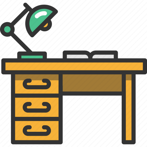 Business, desk, furniture, lamp, table icon - Download on Iconfinder